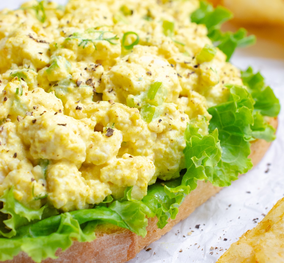 Michelle’s Tofu Salad with Nutritional Yeast Nutrition Over Easy